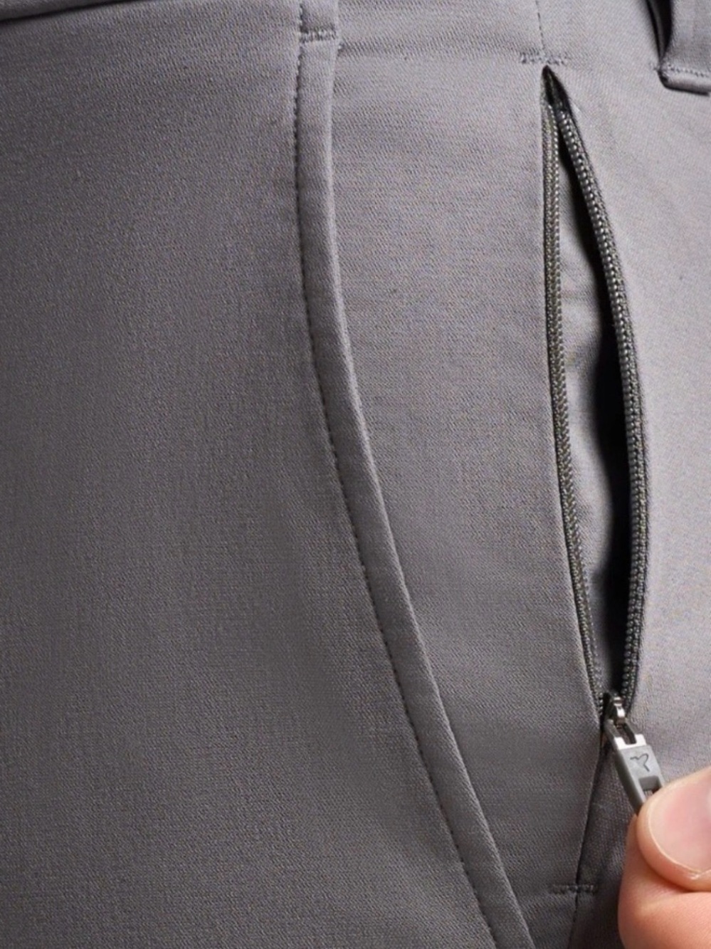 Birddogs Stretch Khakis Slim Pant Chino Unlined Mens 32 Gray Work Casual Travel - Picture 4 of 12